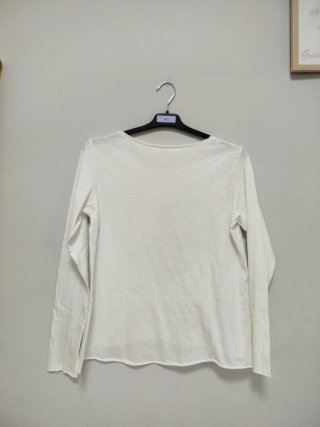 Camiseta blanca corazón brillos talla XL