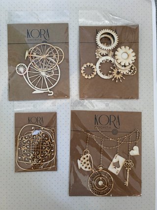 Lote adornos scrapbooking Kora Projects