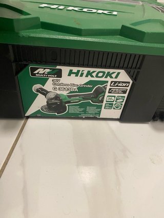 Radial Hikoki G3613DA + Caja+ mango original