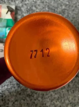Sifón soda vintage años 70 naranja | Nuevo
