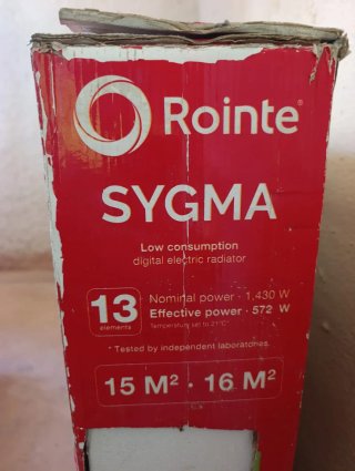 Radiador Eléctrico Rointe Sygma Digital Bajo Consu