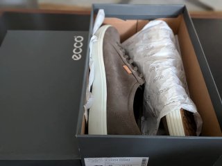Zapatos ECCO ante verde oliva hombre T49