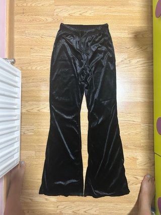 Pantalón TASTY terciopelo negro Talla XS