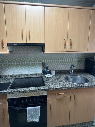 Muebles de cocina color madera natural