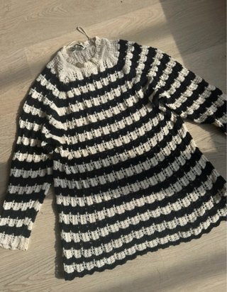 Vestido de punto Zara rayas L