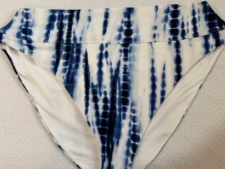 Braga bikini Talla 3XL Tie-Dye Azul y Blanco