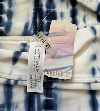 Braga bikini Talla 3XL Tie-Dye Azul y Blanco