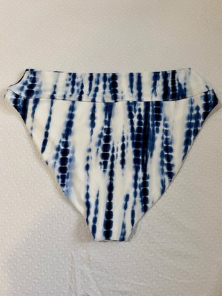 Braga bikini Talla 3XL Tie-Dye Azul y Blanco