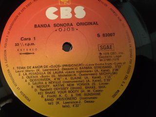 Ojos / Eyes of Laura Mars BSO Vinilo LP