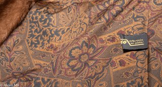 Cappotto in pelo naturale marrone taglia unica