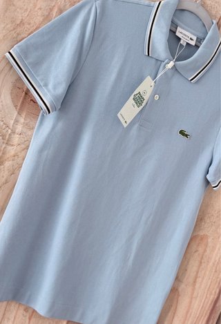 Polo Lacoste Azul Talla S original