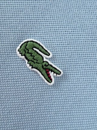 Polo Lacoste Azul Talla S original