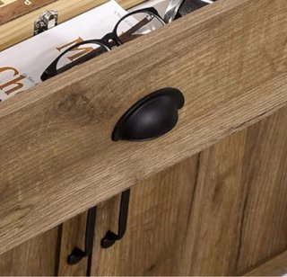 Mueble aparador auxiliar madera y acero como nuevo