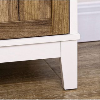 Mueble aparador auxiliar madera y acero como nuevo