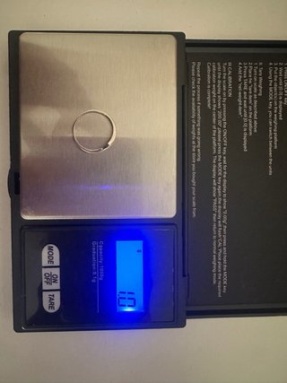 Anillo oro blanco