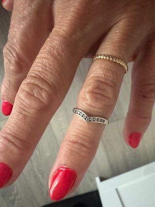 Anillo oro blanco