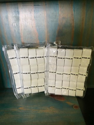 30 Head Overgrips blancas tenis padel nuevas
