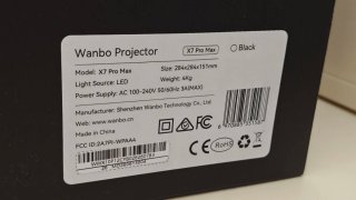 Proyector Wanbo X7 Pro MAX Negro/Dorado