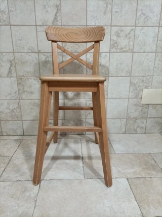 Silla alta para niños madera IKEA INGOLF (1 Uds)