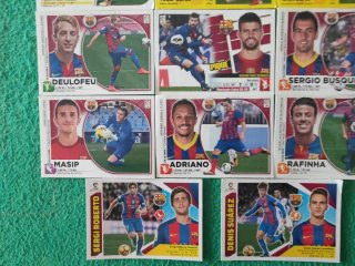 Lote cromos fútbol FC Barcelona Panini La Liga