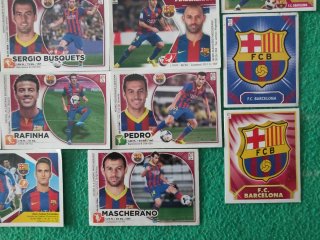 Lote cromos fútbol FC Barcelona Panini La Liga
