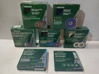 Lote 7 Cajas Discos Radial PARKSIDE Surtido