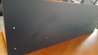 Estantería azul,metálico y madera