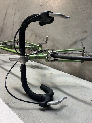 Bicicleta carretera Orbea verde antigua