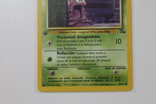 Carta Pokémon Grimer 1ra Edición Fósil