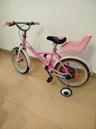 Bicicleta Infantil B'TWIN 16 Rosa