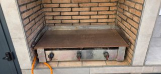 Plancha de gas para exterior
