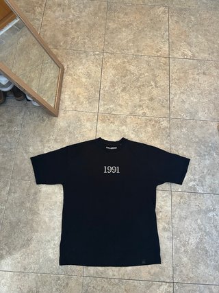 Camiseta Pull&Bear hombre negra- Estampado gráfico