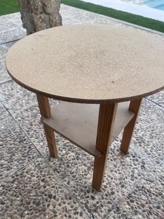 Mesa redonda madera