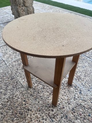 Mesa redonda madera