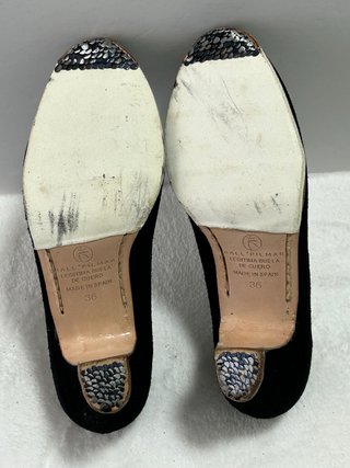 Zapatos Baile  Flamenco Ante Negro Talla 36 nuevos