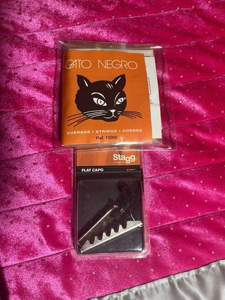 Guitarra Stagg C546TCE-N + funda y accesorios