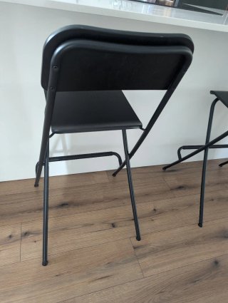 Taburete Plegable Ikea Negro Metálico