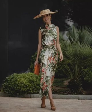 Vestido Zara Estampado Floral Talla XS
