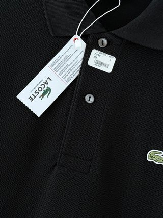 Polo Lacoste classic fit Negro Talla M original