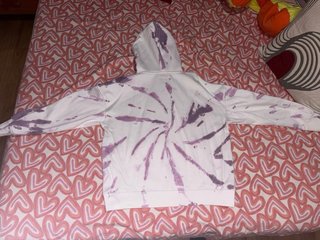 Sudadera AC/DC Tie Dye Morado y Blanco