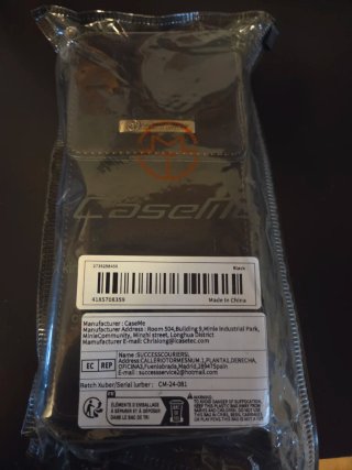 Borsa porta cellulare Caseme ecopelle nera