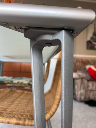 Mesa Comedor de Cristal / Metal
