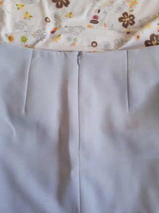 Blazer gris claro mujer