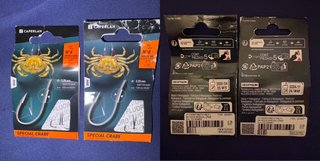 Anzuelos Caperlan Special Crab N°4 2 paquetes