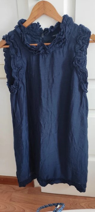 Vestido azul French Connection
