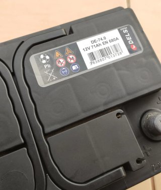 Batería 12v y 71Ah DELS EN 680A