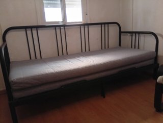 Sofá Cama Hierro Forjado Negro