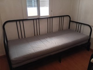 Sofá Cama Hierro Forjado Negro