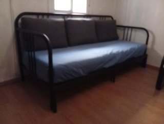Sofá Cama Hierro Forjado Negro