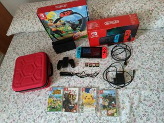 Nintendo Switch V2 + 4 Juegos + Ring Fit